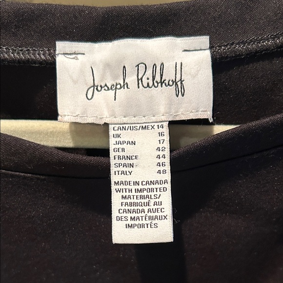 Joseph Ribkoff Black Top with Embellished Sleeves - Picture 4 of 7